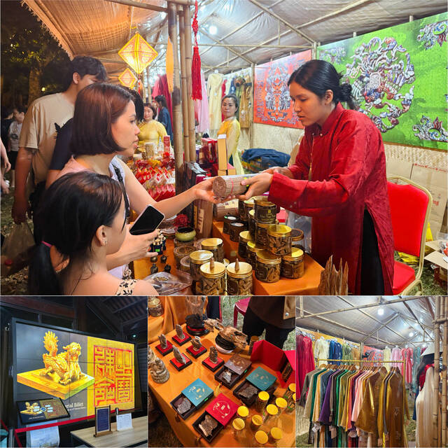 Các hoạt động trải nghiệm và phiên chợ đặc sắc ngay tại Kinh thành Huế. Ảnh: Khánh Linh