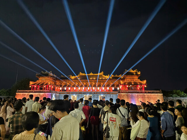 Magical Royal Palace with unique traditional cultural space. Photo: Khanh Linh