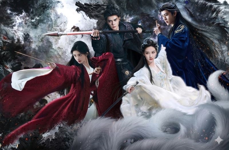 Độ nổi tiếng của 4 diễn viên chính phim “Nguyệt lân ỷ kỷ” đều tăng vọt. Ảnh nhà sản xuất