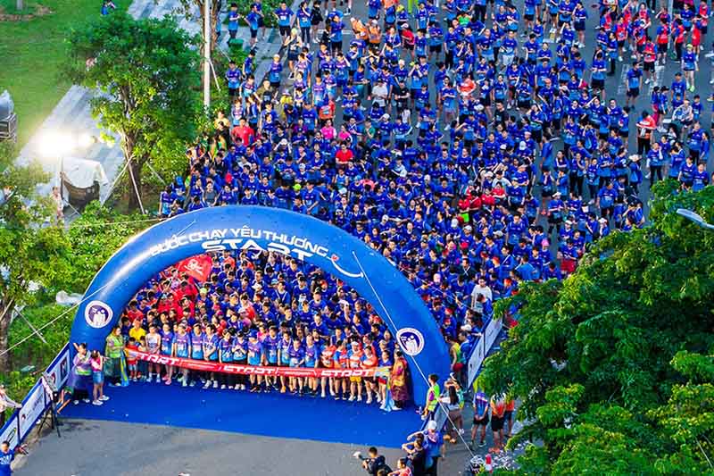 Launching Smile Run 2026 to spread the message "mile of love". Photo: Nexus