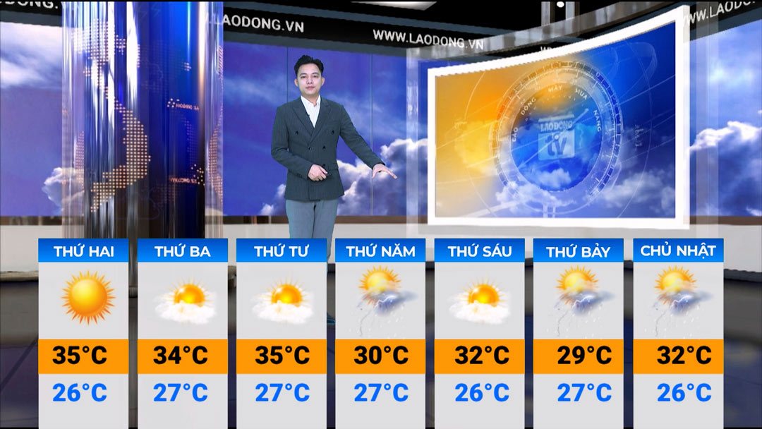 Weather forecast for next week from April 27 - May 5, 2026