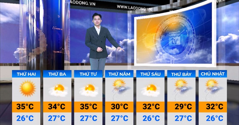 Dự báo thời tiết tuần tới (27/4 - 5/5/2026)