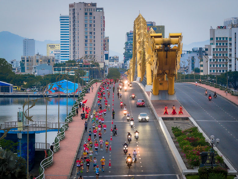 Đường chạy đi qua các điểm du lịch nổi tiếng của TP Đà Nẵng. Ảnh: BTC
