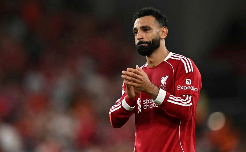 サラーはリバプールに別れを告げる試合をしないかもしれない。写真:AFP