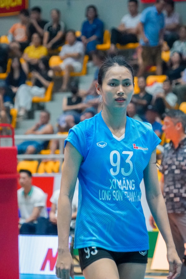 Đào Thị Nhung khoác áo đội bóng chuyền nữ Thanh Hóa tại giải vô địch quốc gia 2026. Ảnh: Hải Đường