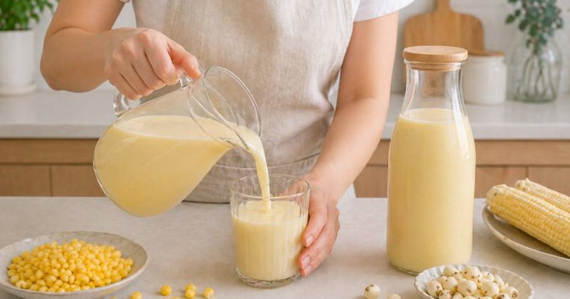 Cách làm sữa bắp hạt sen thơm ngon, béo ngậy cho cả nhà