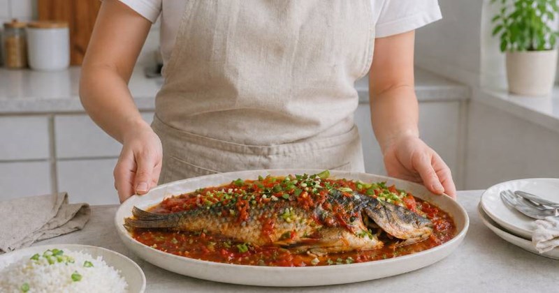 Bí quyết làm món cá sốt cà chua mềm ngon cho bữa cơm gia đình