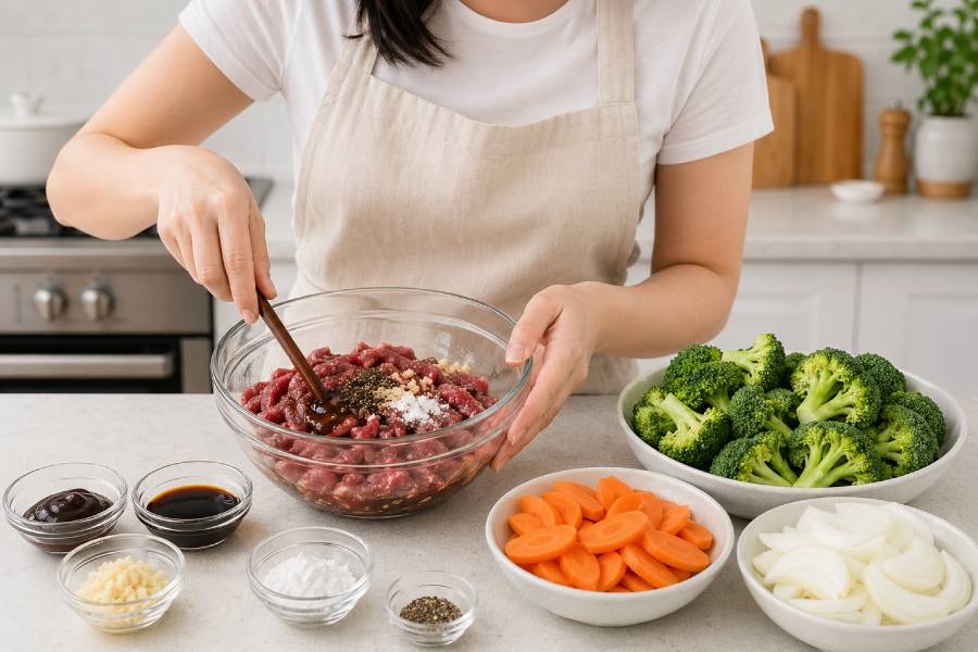 Cần để thịt bò không bị dai. Ảnh: Thùy Linh 