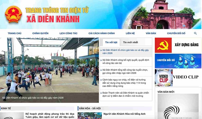 Dien Khanh commune just apologized to the people after not publicly announcing planning information on the electronic information portal. Photo: Huu Long