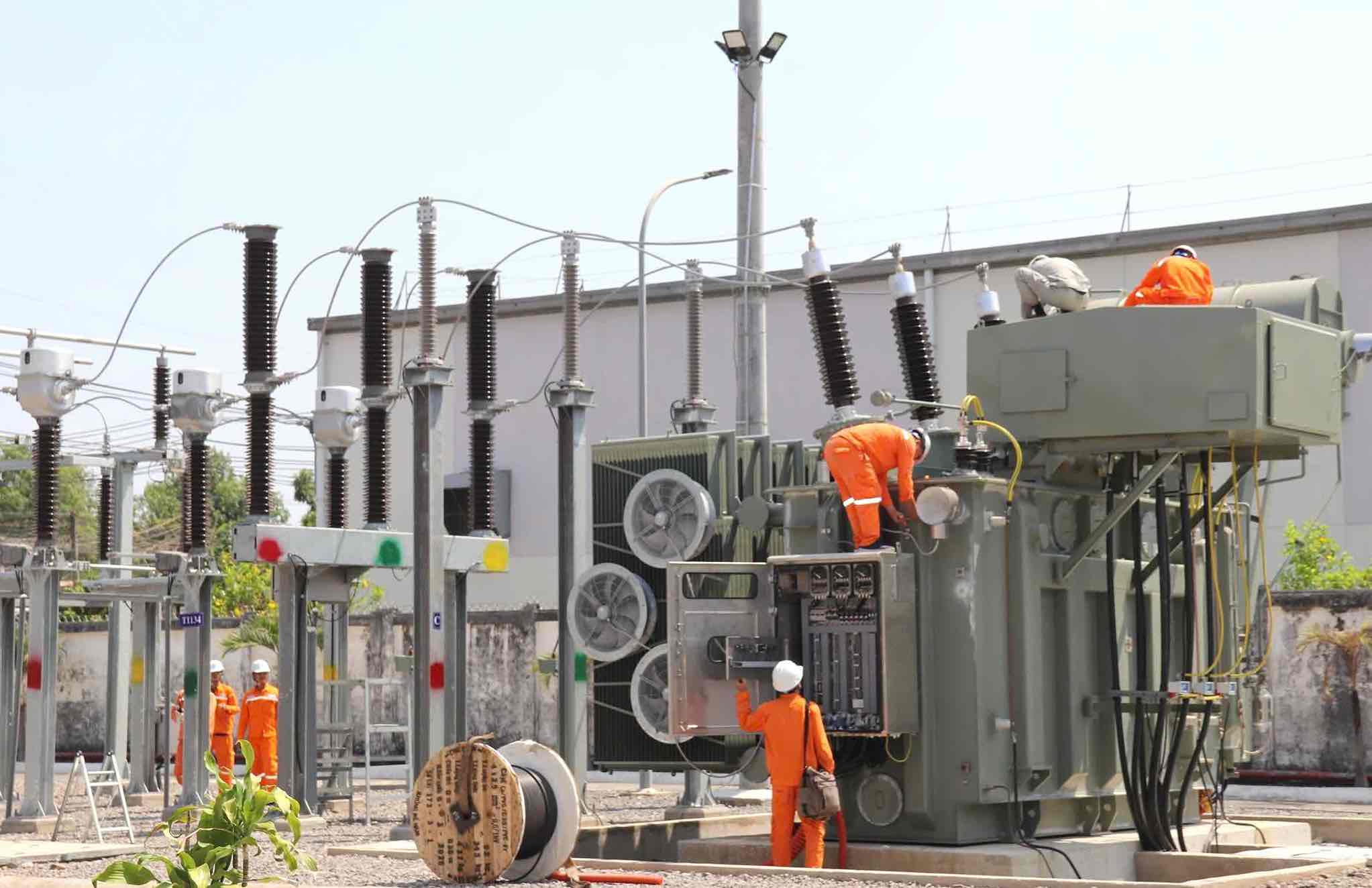 An Phuoc 110 kV substation provides electricity to key industrial parks near Long Thanh airport. Photo: HAC