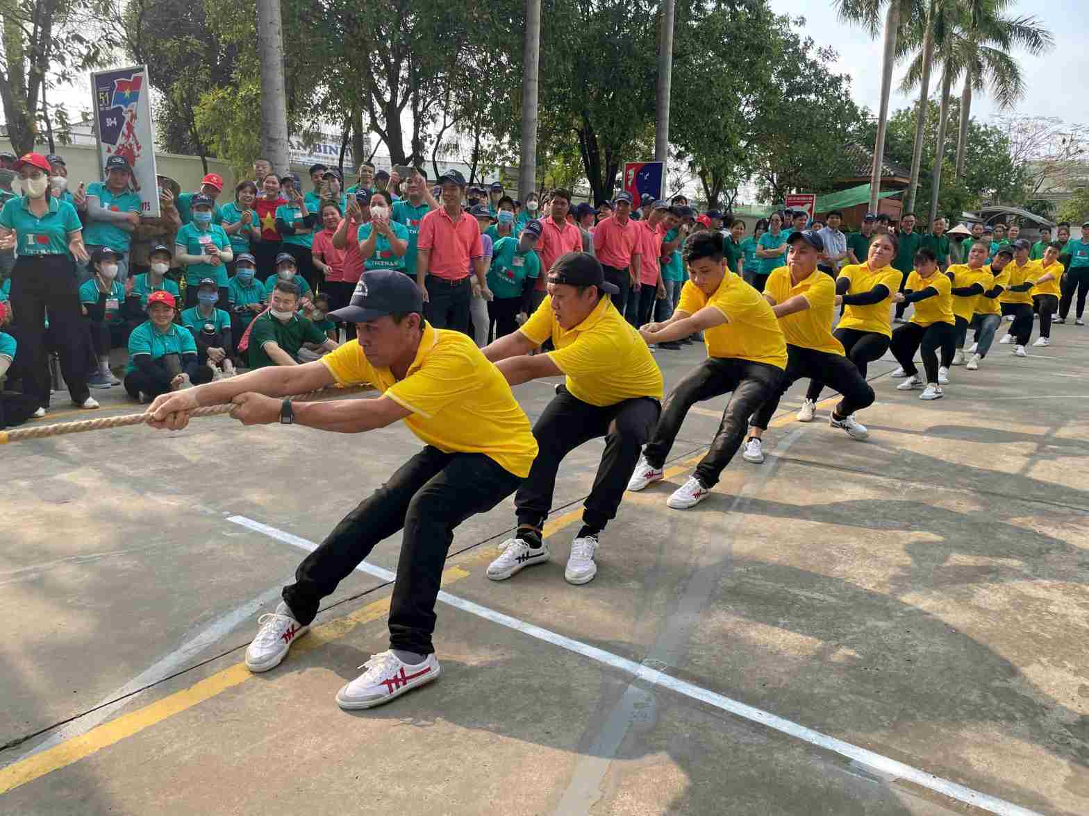 Hội thao đã mang lại niềm vui cho người lao động. Ảnh: Đình Trọng