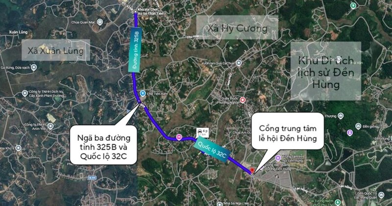 Đường vào Đền Hùng sắp được mở rộng, nâng cấp