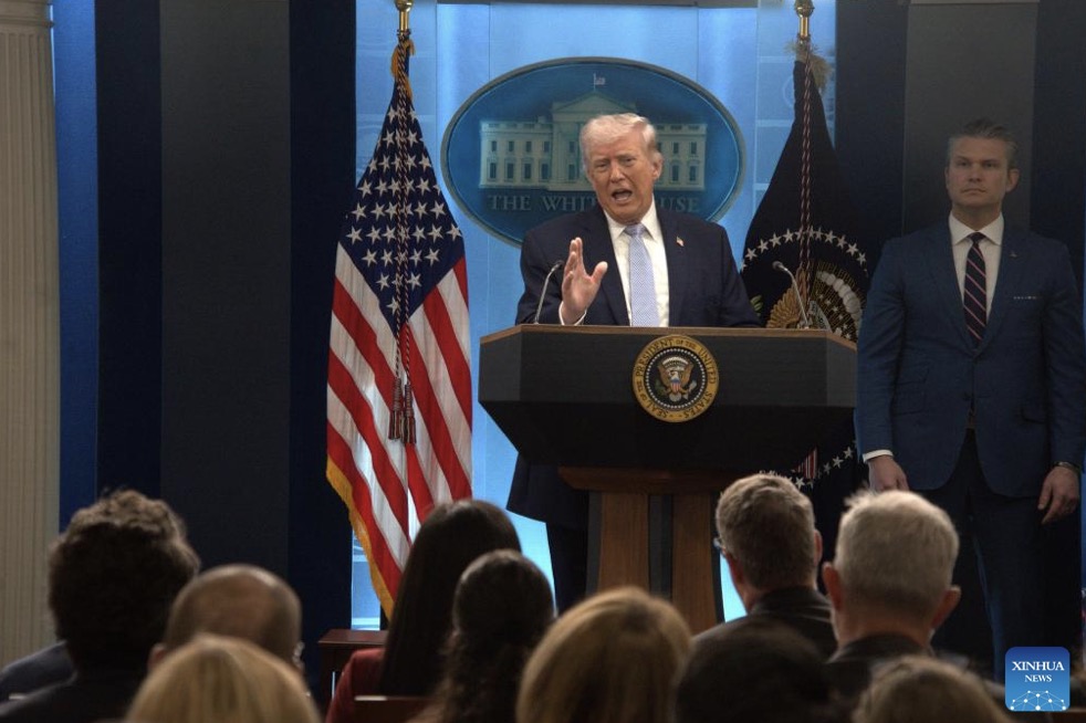 President Trump warned that Iran's oil pipeline could explode soon. Photo: Xinhua