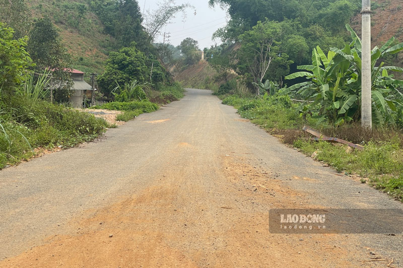 Tuyến đường nối từ Quốc lộ 70 đã xong. Ảnh: Đinh Đại