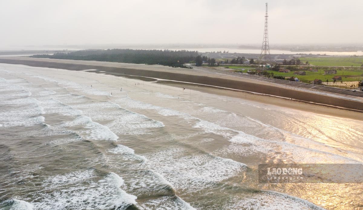 Khu vực biển Thịnh Long, xã Hải Thịnh, tỉnh Ninh Bình. Ảnh: Lương Hà