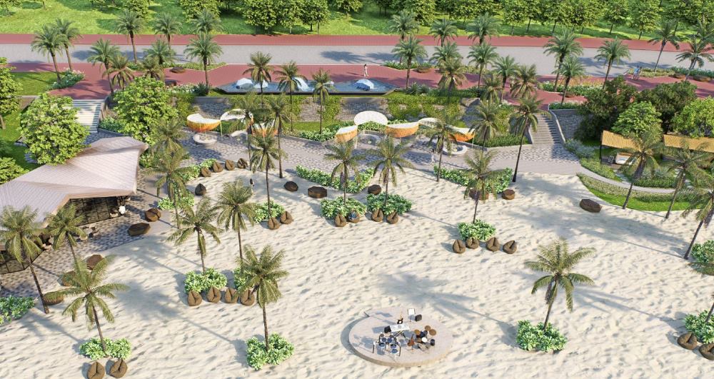 Phối cảnh khu trung tâm của Công viên Bãi Đá Ông Địa. Ảnh: Duy Tuấn 