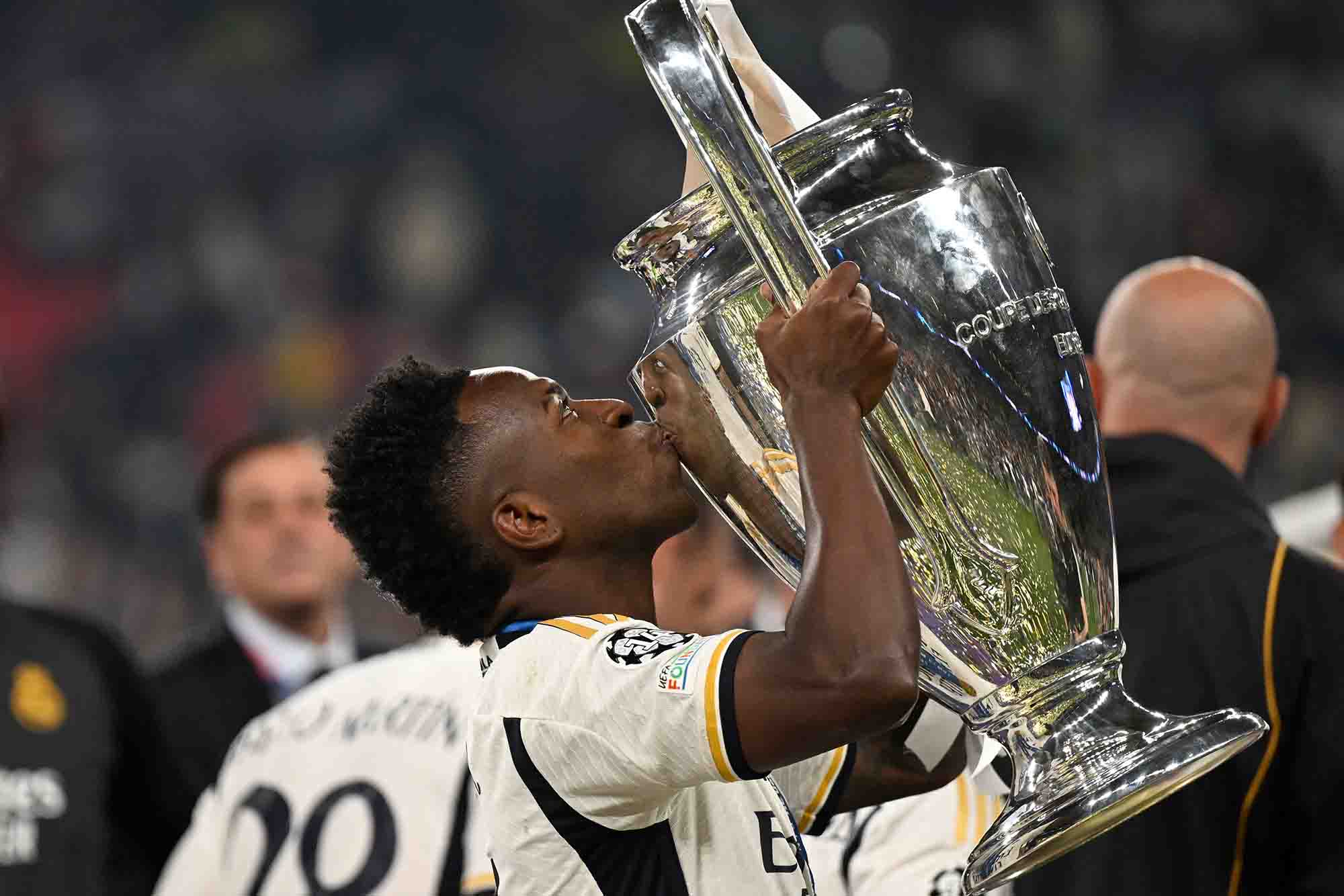 Vinicius đã có 2 Champions League cùng Real Madrid. Ảnh: AFP
