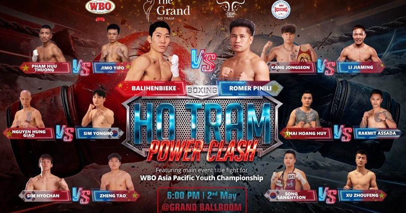 Ho Tram Power Clash: Tranh đai vô địch boxing đỉnh cao