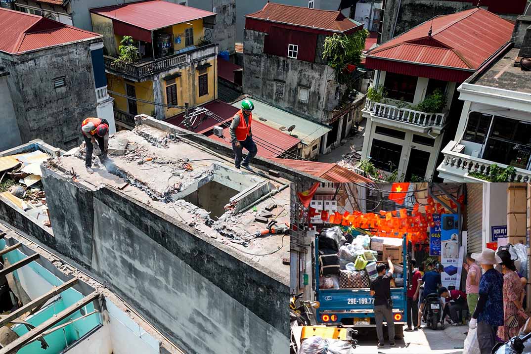 Yen Hoa people are busy moving assets, giving land to Ring Road 2.5