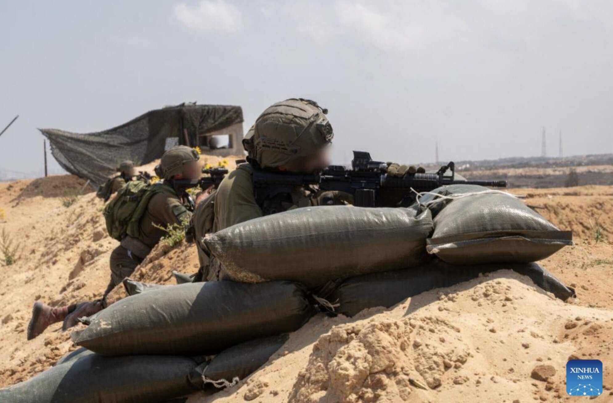Israeli soldiers on duty in Gaza. Photo: Xinhua