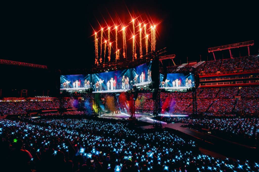 Mỗi đêm concert tại Sân vận động Raymond James của BTS dự kiến thu hút 66.000 người tham dự. Ảnh: Lotte