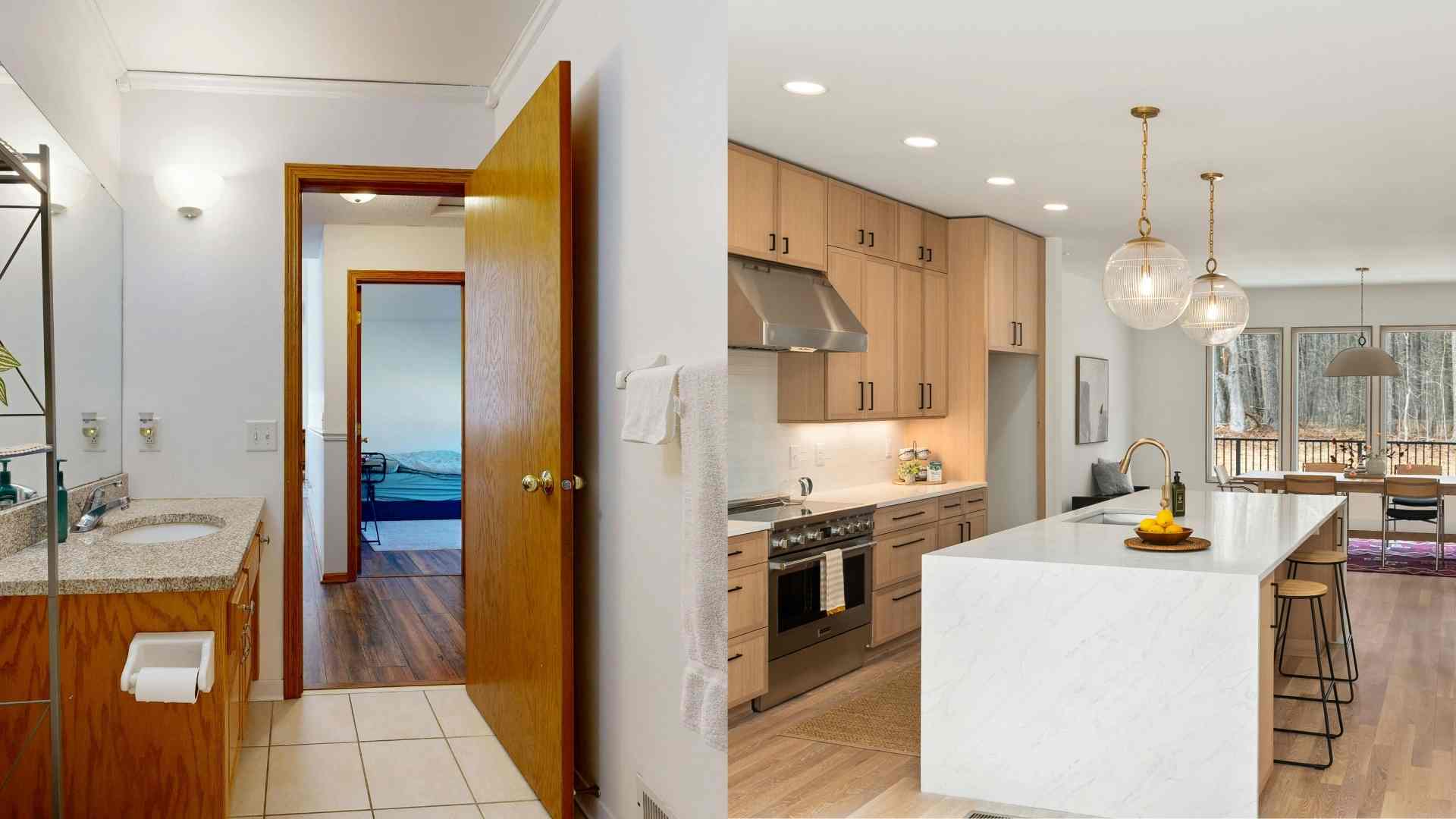 Designing to reveal toilets, kitchens or balconies right when opening the door can reduce privacy in the space. Graphics: Ha May