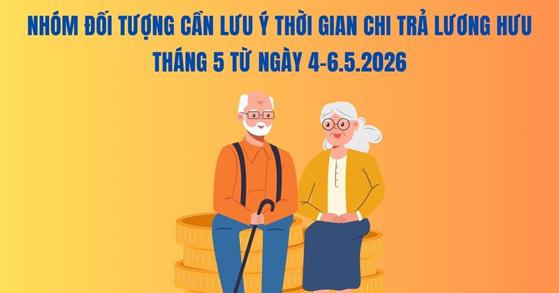 Quảng Ninh: Lịch chi trả lương hưu tháng 5/2024 từ 4-6/5