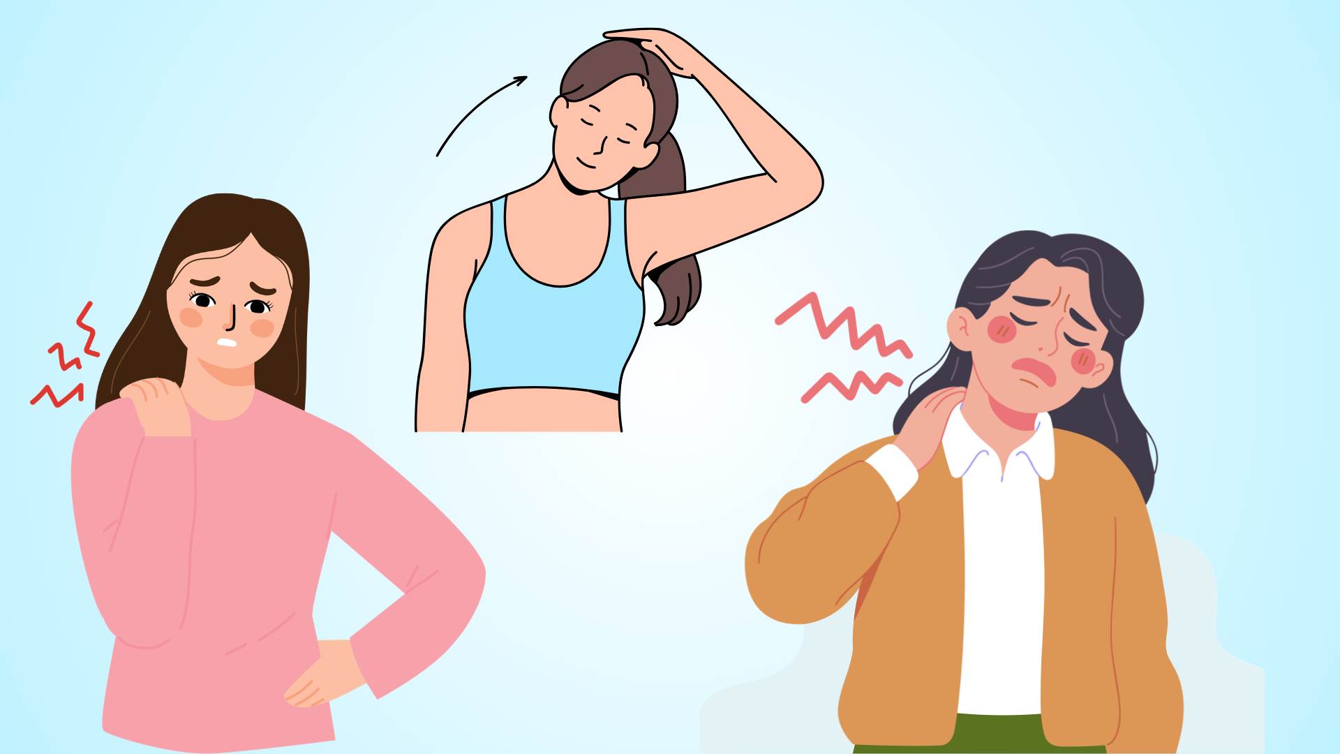 2 simple exercises to help reduce neck and shoulder pain effectively at home.