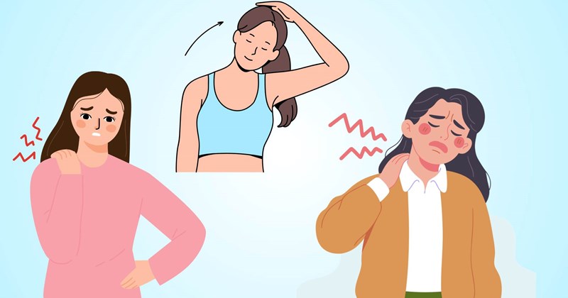 Hai bài tập đơn giản giúp giảm đau cổ, vai hiệu quả tại nhà