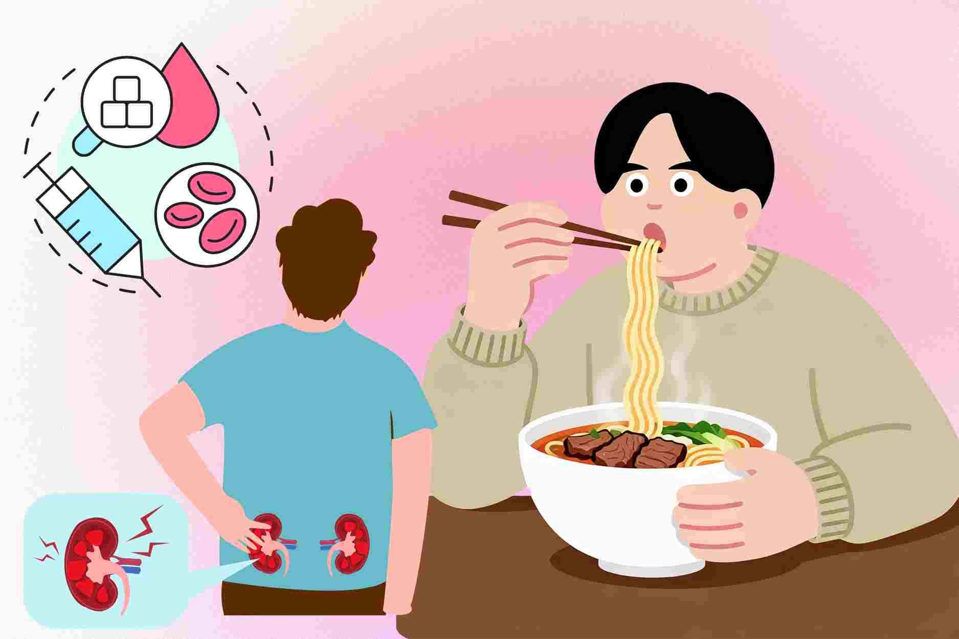 Eating mistakes in diabetic patients can harm the kidneys
