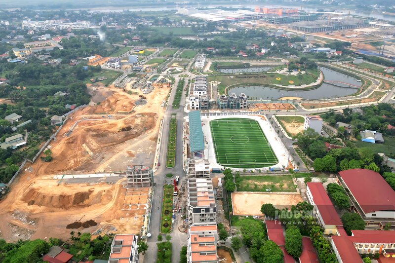 Overview of the Urban Housing Area and Culture and Sports Complex project in Cam Khe commune. Photo: To Cong
