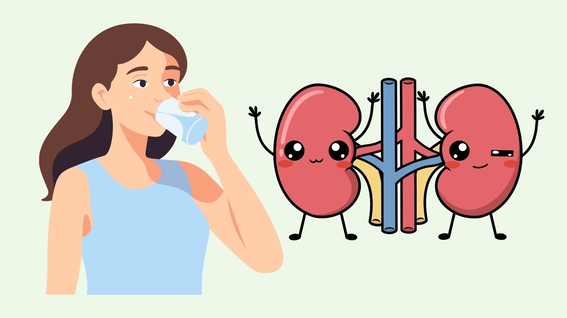 Healthy kidneys thanks to nighttime habits. Graphics: Linh Dan