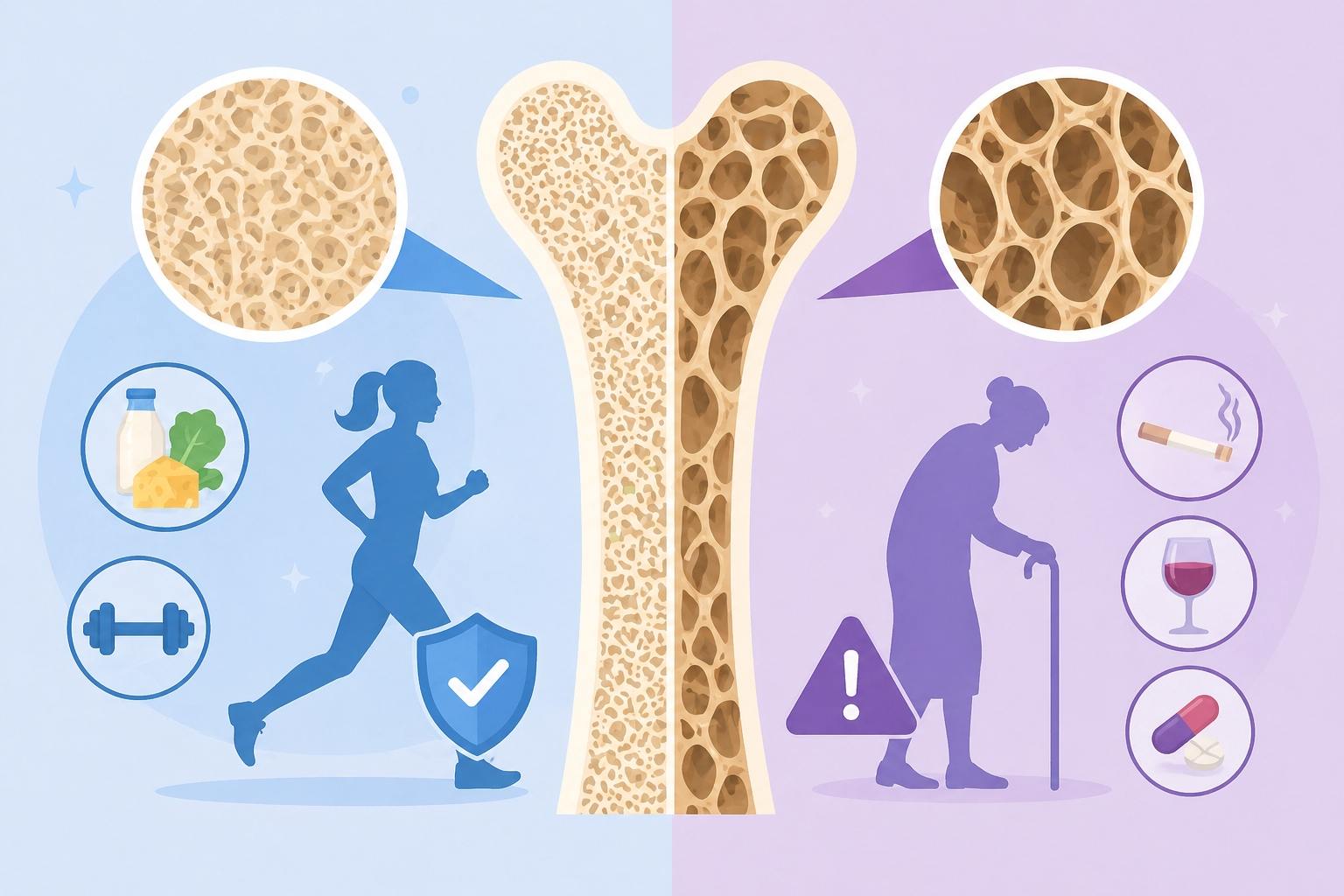Osteoporosis may not progress severely if you know how to intervene early