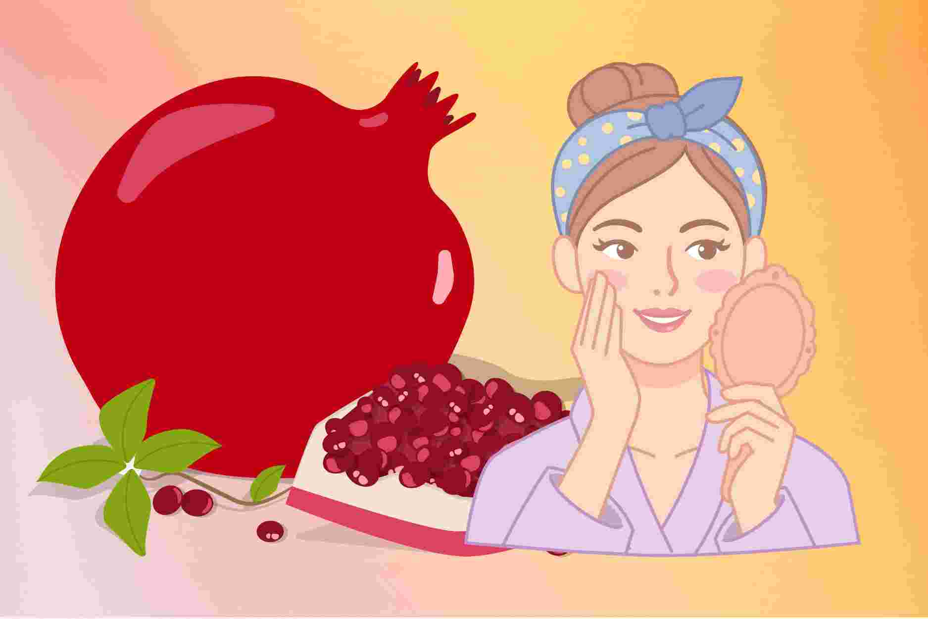 Revealing how to use pomegranates to beautify skin
