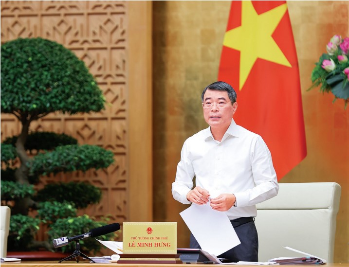 Ủy viên Bộ Chính trị, Bí thư Đảng ủy Chính phủ, Thủ tướng Chính phủ Lê Minh Hưng chủ trì cuộc họp của Thường trực Đảng ủy Chính phủ và Thường trực Chính phủ ngày 9.4.2026. Ảnh: VGP