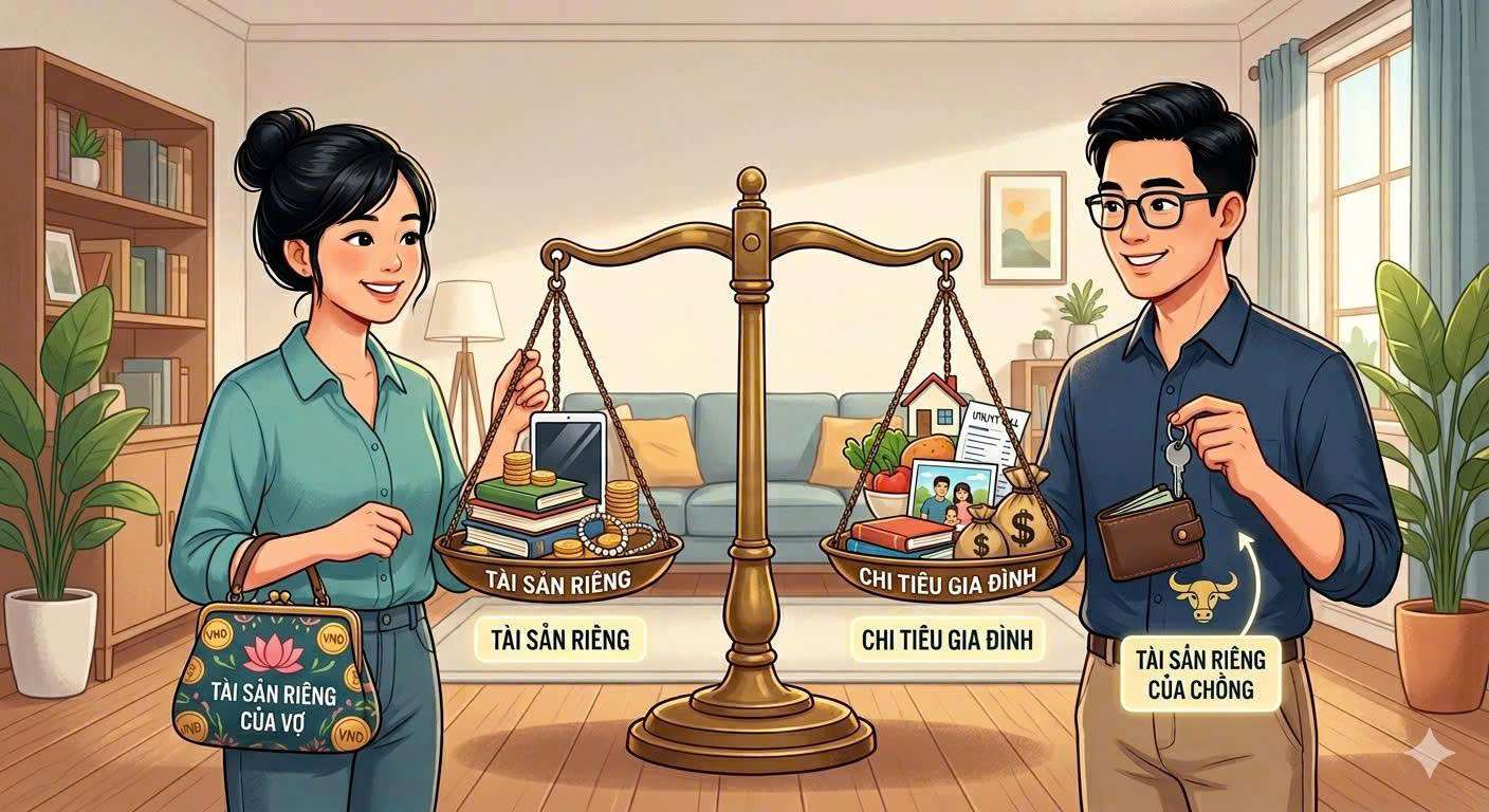 Is the "everyone keeps their own money" agreement after marriage in accordance with legal regulations and how to implement it to ensure legality. Photo: AI/Pham Ngoc