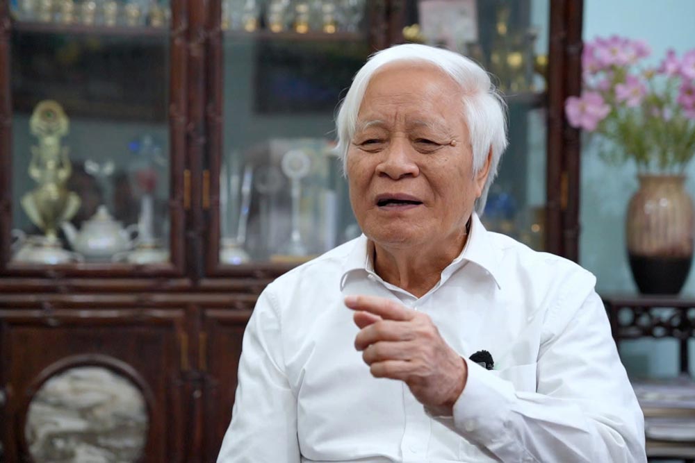 Tiến sĩ Nguyễn Viết Chức, nguyên Phó Chủ nhiệm Ủy ban Văn hóa, Giáo dục, Thanh niên, Thiếu niên và Nhi đồng của Quốc hội (nay là Ủy ban Văn hóa - Xã hội) - cho rằng, Hà Nội đủ điều kiện hiện thực hóa mục tiêu xây dựng thành phố đáng sống. Ảnh: TUẤN ANH