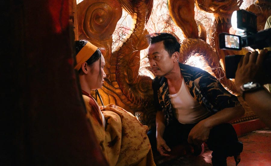 Nghệ sĩ Vân Sơn trở lại với dự án phim “Đại tiệc trăng máu 8“.  Ảnh: Đoàn phim cung cấp