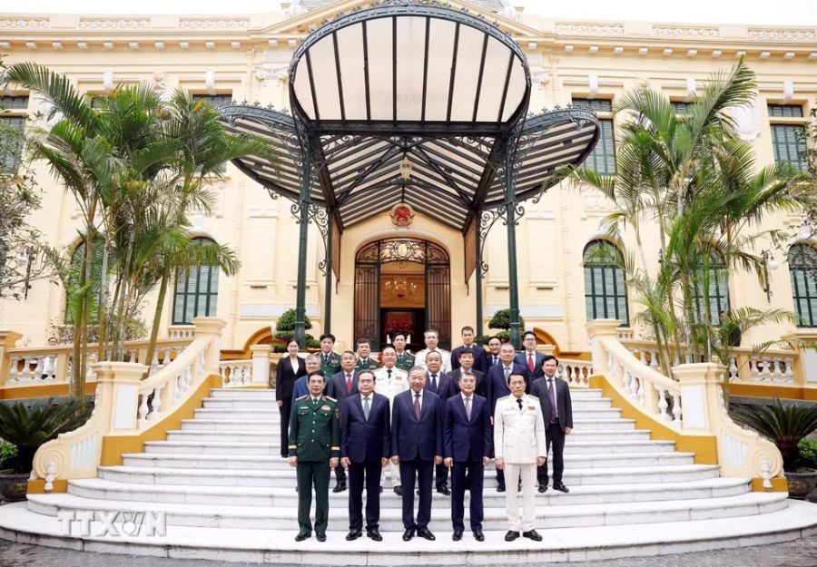 Tổng Bí thư, Chủ tịch nước Tô Lâm và các đại biểu. Ảnh: Thống Nhất/TTXVN 