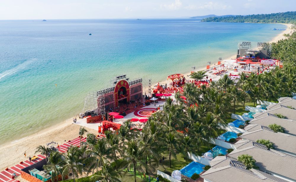 Cảnh đẹp Phú Quốc nhìn từ trên cao. Ảnh: Vingroup