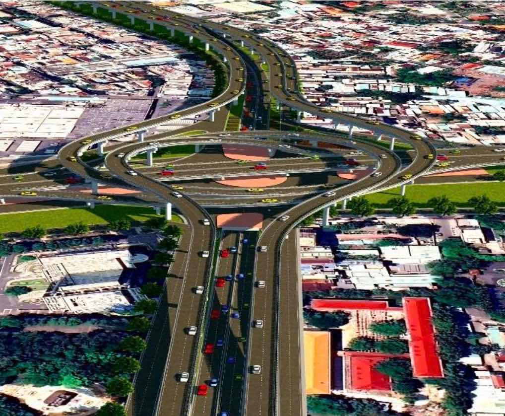 Phối cảnh thiết kế nút giao ngã tư Vũng Tàu. Ảnh: Sở Xây dựng Đồng Nai