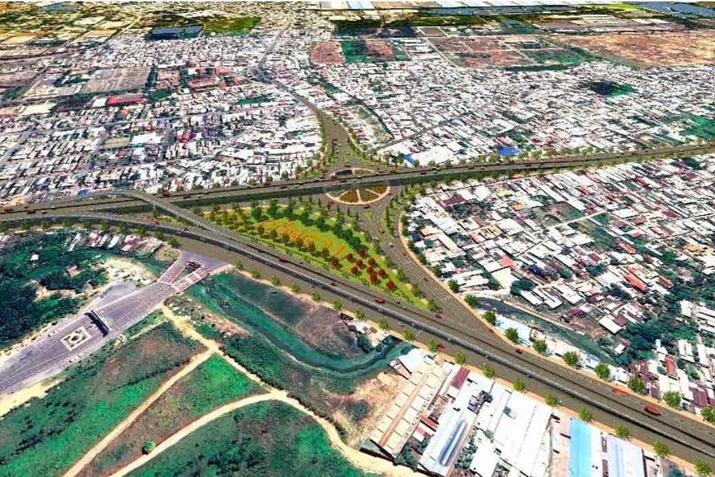 Perspective design of Vung Tau intersection. Photo: Dong Nai Department of Construction