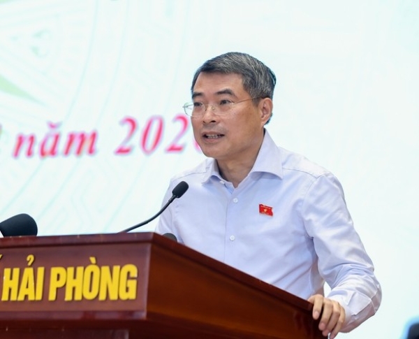 Prime Minister Le Minh Hung meets with voters in Hai Phong city, afternoon of April 28. Photo: VGP/Nhat Bac