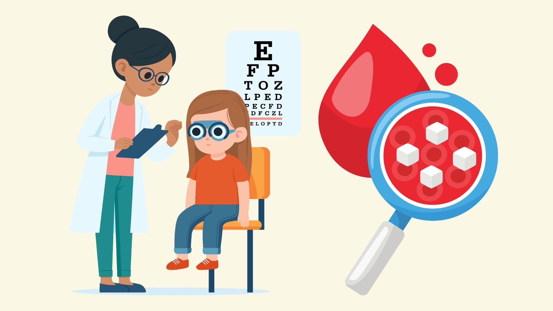 How does high blood sugar affect the eyes? Graphics: Linh Dan