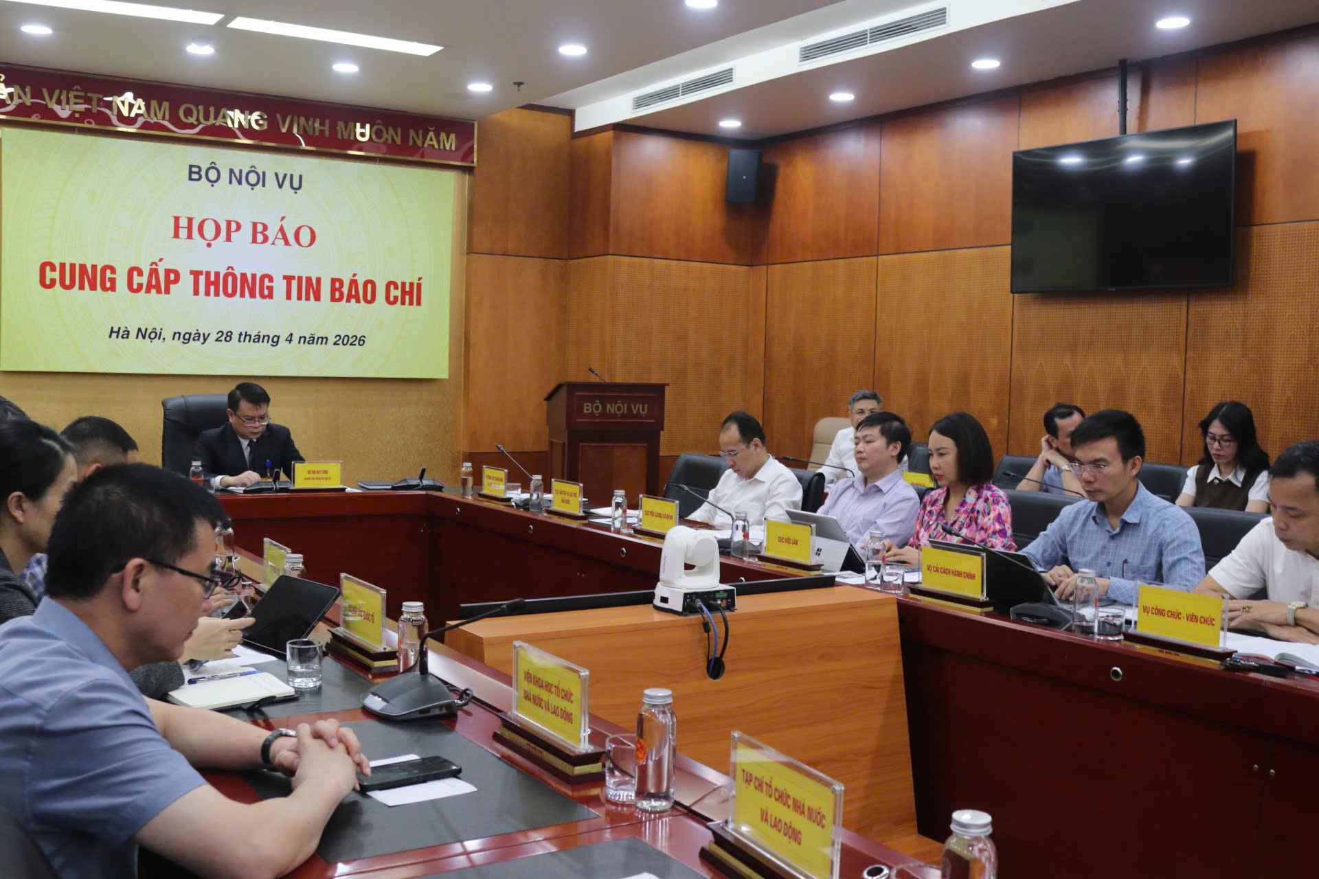 Toàn cảnh họp báo. Ảnh: Lan Nhi