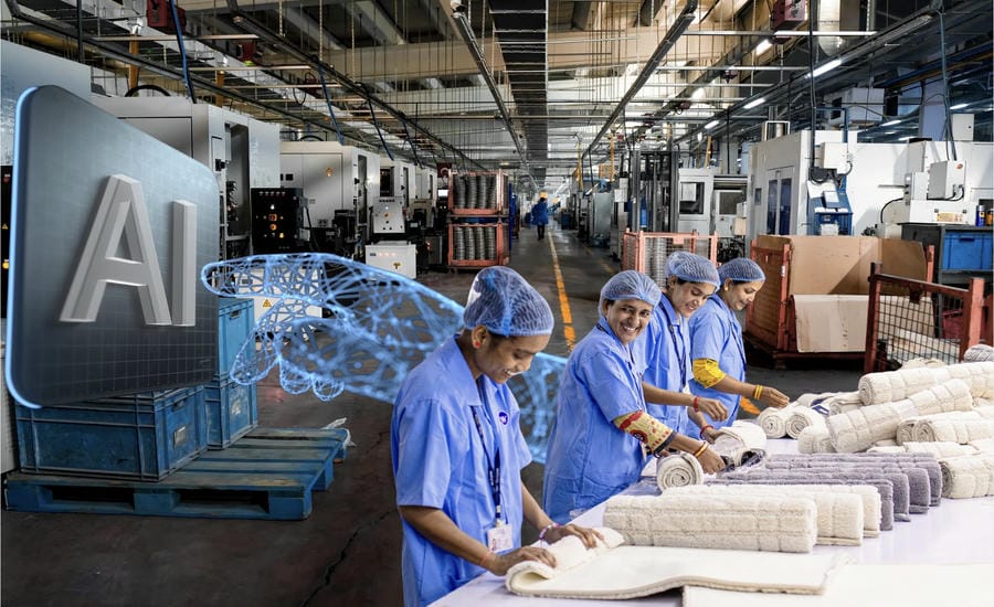 AI is actually making the work of workers and laborers easier. Graphics: Anh Vu