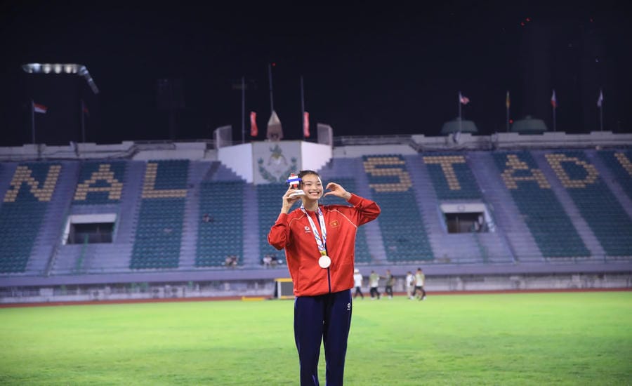 Thúy Hằng est un visage potentiel de l'athlétisme vietnamien. Photo: Minh Dân