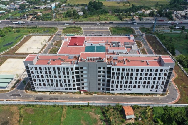 중앙 내분비 병원 남부 캠퍼스는 마지막 단계를 점차 완료하고 있습니다. 사진: 안 뚜