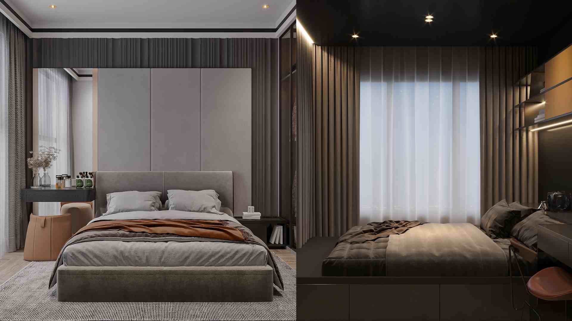 Reasonable bedroom design for better sleep. Graphics: Ha May