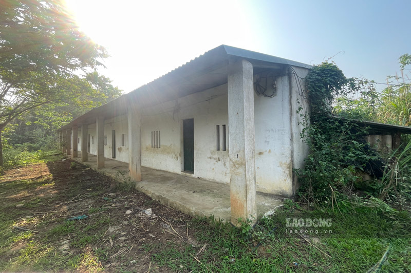 Nhiều công trình, diện tích đất thu hồi để phục vụ dự án sau đó bỏ không. Ảnh: Đinh Đại 